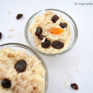 Kids in the Kitchen - One Minute Rice Pudding Snowman Snack at B-Inspired Mama