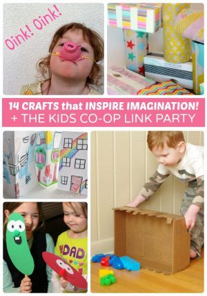 14 Fun Crafts that Inspire Imagination + The Kids Co-Op Link Party