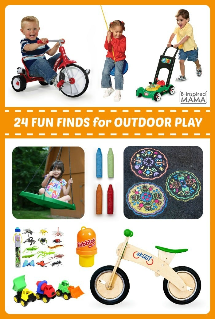24 Fun Finds for Kids Outdoor Play at B-Inspired Mama