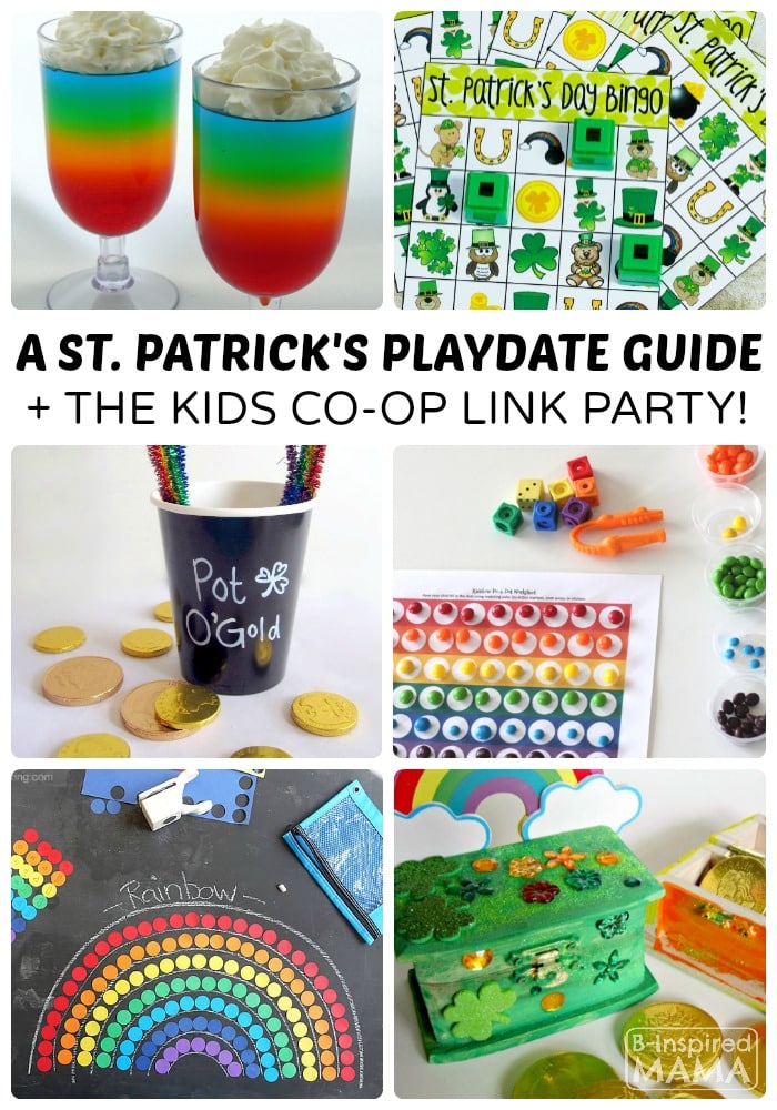 A Guide to the Best St. Patrick's Day Playdate for Kids + The Kids Co-Op Link Party at B-Inspired Mama