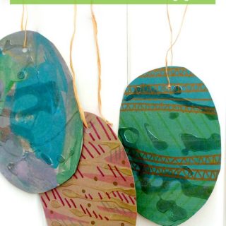 Recycled Art Easter Eggs for Kids at B-Inspired Mama