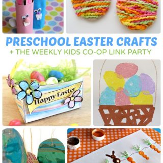Adorable Preschool Easter Crafts + The Kids Co-Op Link Party at B-Inspired Mama