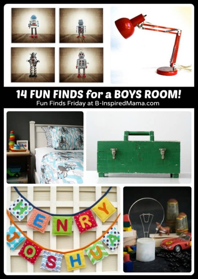 14 Fun Finds - Cool Boys Room Ideas!