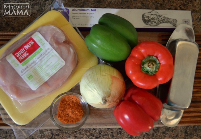 Ingredients - Simple Turkey Fajitas Foil Packet Recipe at B-Inspired Mama