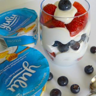 Simple Patriotic Yogurt Parfait - Perfect for Kids to Make for Memorial Day or the 4th of July - B-Inspired Mama