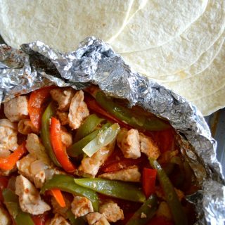 Super Simple Turkey Fajitas Foil Packet Recipe - Perfect for Summer Grilling and Camping - B-Inspired Mama