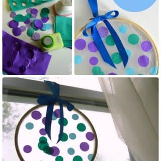 Circles Suncatcher Summer Craft for Kids - B-Inspired Mama