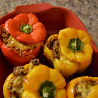 Easy Enchilada Stuffed Peppers Recipe - B-Inspired Mama
