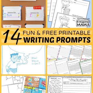 14+ Fun and Free Printable Writing Prompts for Kids at B-Inspired Mama