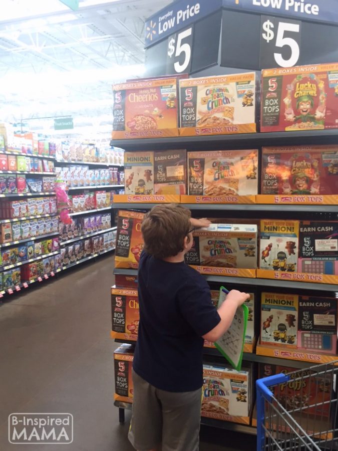 Box Tops Bingo Grocery Shopping Game