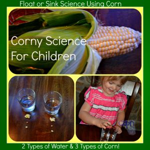Corny Sink or Float Science for Kids