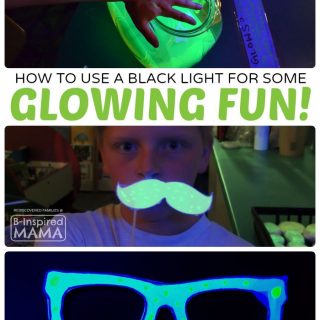 Fun and Easy Kids Activities that GLOW - at B-Inspired Mama