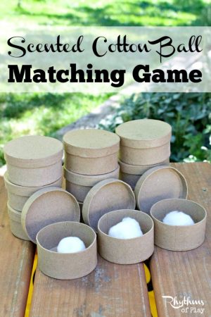 Scented Cotton Ball Memory Game for Kids