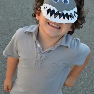 Super Cool Shark Mask Craft for Kids - Perfect for Summer - at B-Inspired Mama