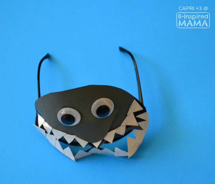 Super Cool Shark Mask Craft for Kids - at B-Inspired Mama