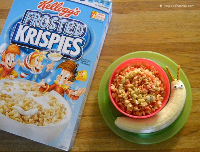 A Silly Cereal Snail to Make Breakfast Fun for the Kids - Sponsored by Rice Krispies - B-Inspired Mama