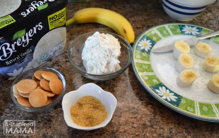 Ingredients for our Ice Cream Banana Pudding - B-Inspired Mama