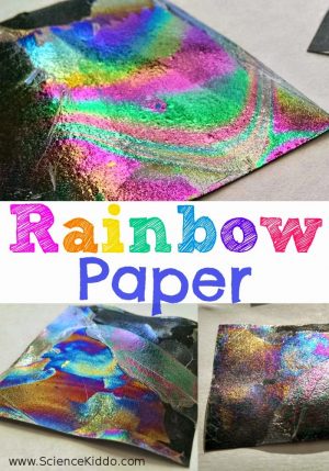 Rainbow Paper Color Science Experiement