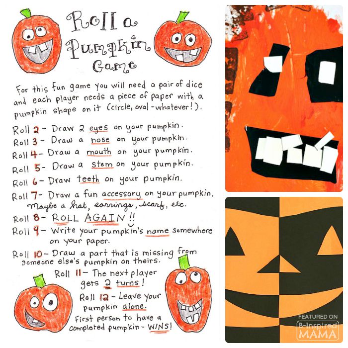 Creative Pumpkin Themed Art for Kids - Freatured at B-Inspired Mama