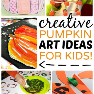 Creative Pumpkin Themed Art for Kids at B-Inspired Mama