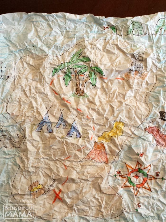 How to Make a Treasure Map - Crumpling up the Paper - B-Inspired Mama