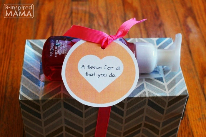 Cold Season Teacher Appreciation Gift - With Free Printable Tag - at B-Inspired Mama