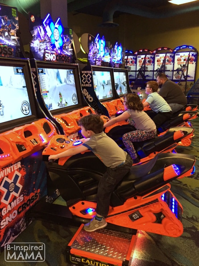 Our Kalahari Indoor Water Park Adventure - Playing in the Arcade - at B-Inspired Mama