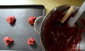 Easy Red Velvet Christmas Cookie Sandwiches - Spooning Cookie Dough - at B-Inspired Mama