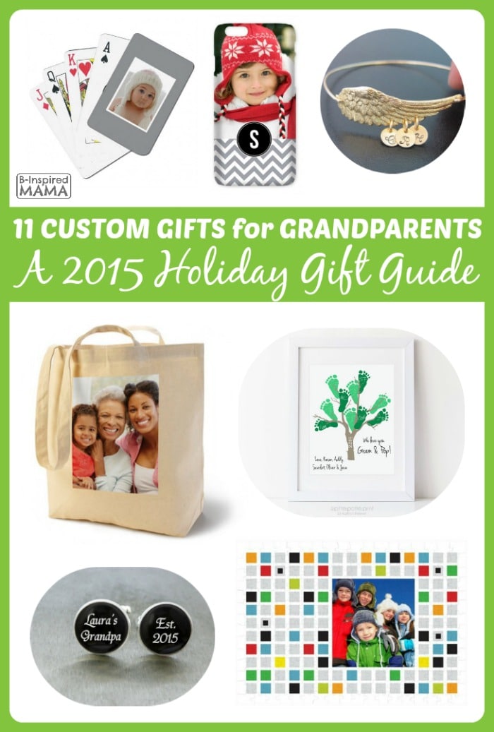 11 Personalized Gifts for Grandparents - A 2015 Holiday Gift Guide at B-Inspired Mama
