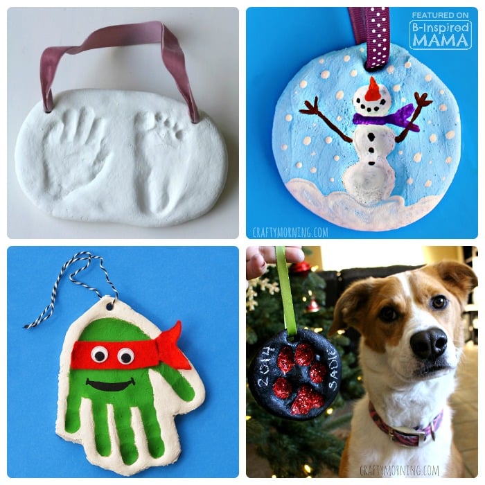 21 Homemade Christmas Ornaments Using Salt Dough - at B-Inspired Mama