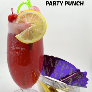 Kid-Friendly Fizzy Party Punch Recipe - Perfect for New Years Eve for Kids + More New Years Ideas for Kids - at B-Inspired Mama