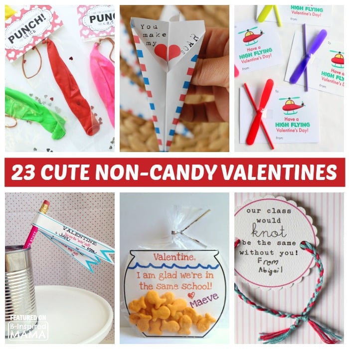 23 Cute but Non-Candy Valentines for Kids - at B-Inspired Mama