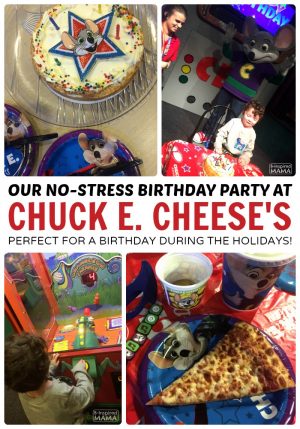 JC's No Stress Chuck E Cheese's Birthday Party - Perfect for Birthday During the Busy Holiday Season - at B-Inspired Mama