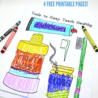 4 Free Printable Dental Coloring Pages for Kids - at B-Inspired Mama