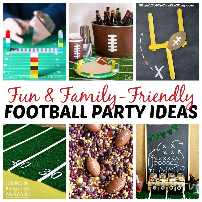 9 Family Friendly Football Game Day Party Ideas - at B-Inspired Mama