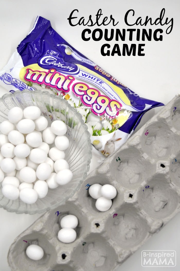 An Easy Easter Candy Counting Game for Kids - at B-Inspired Mama
