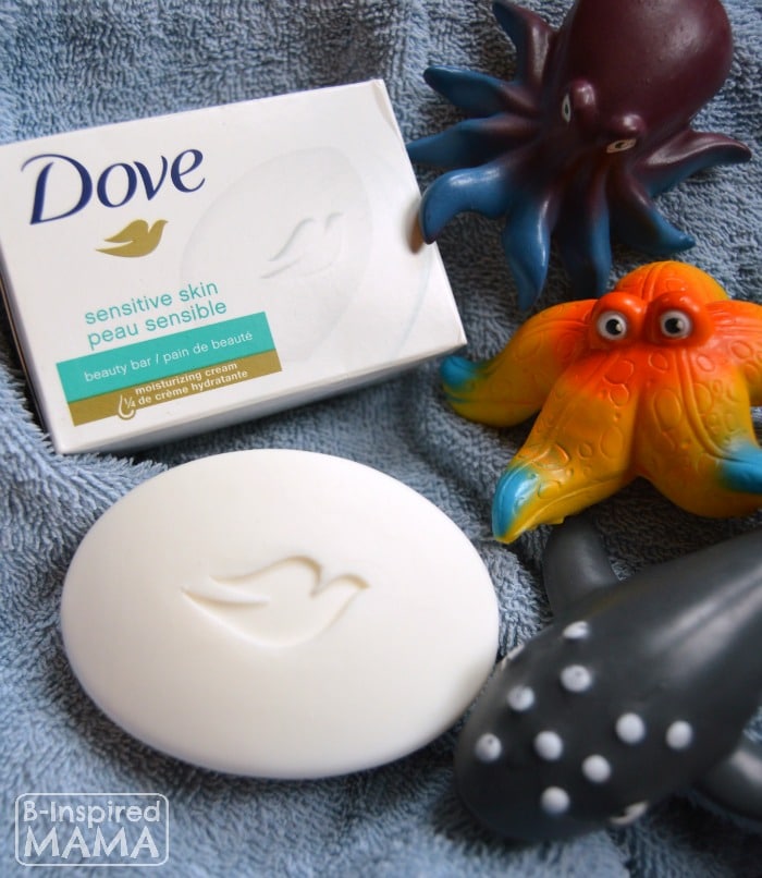 Bath Activities for Toddlers who have Sensitive Skin + More About the Dove Sensitive Skin Beauty Bar at B-Inspired Mama
