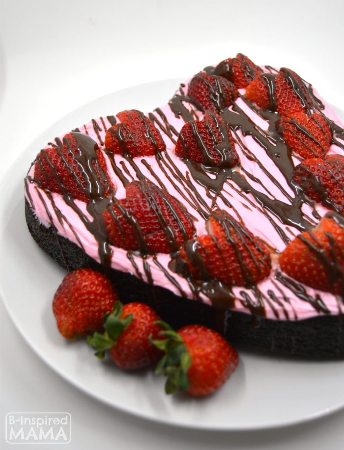 Easy Dark Chocolate Strawberry Brownies for Your Valentine - B-Inspired Mama