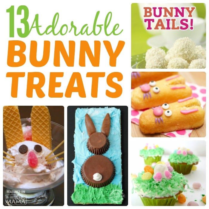 13 Bunny Themed Easter Treats ALMOST Too Cute to Eat - at B-Inspired Mama