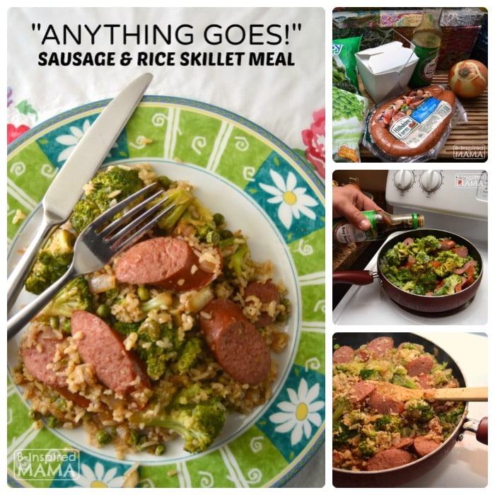 Anything Goes Sausage and Rice Skillet Meal - Ready in Under 30 Minutes
