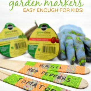 DIY Garden Markers - Easy Enough for Kids to Make - at B-Inspired Mama
