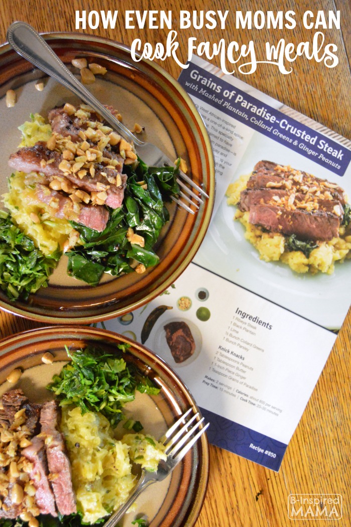 How Busy Moms can Cook Fancy Meals - A Blue Apron Review - at B-Inspired Mama