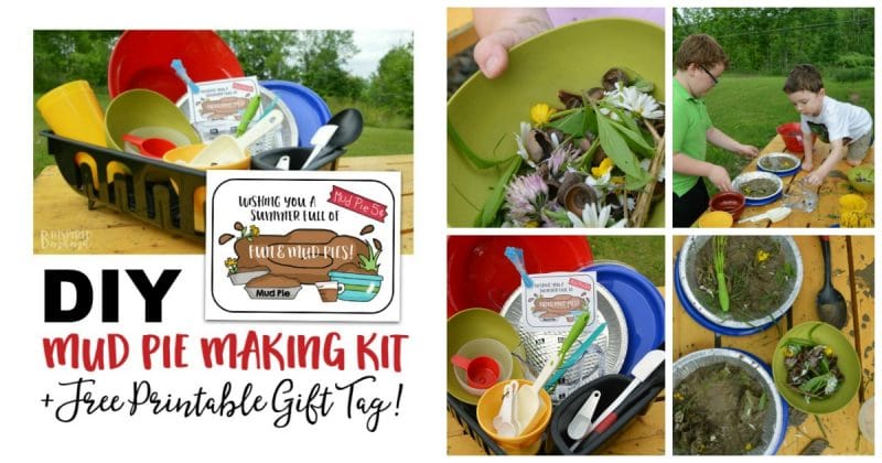 DIY Mud Pie Making Kit for Kids + Printable Gift Tag