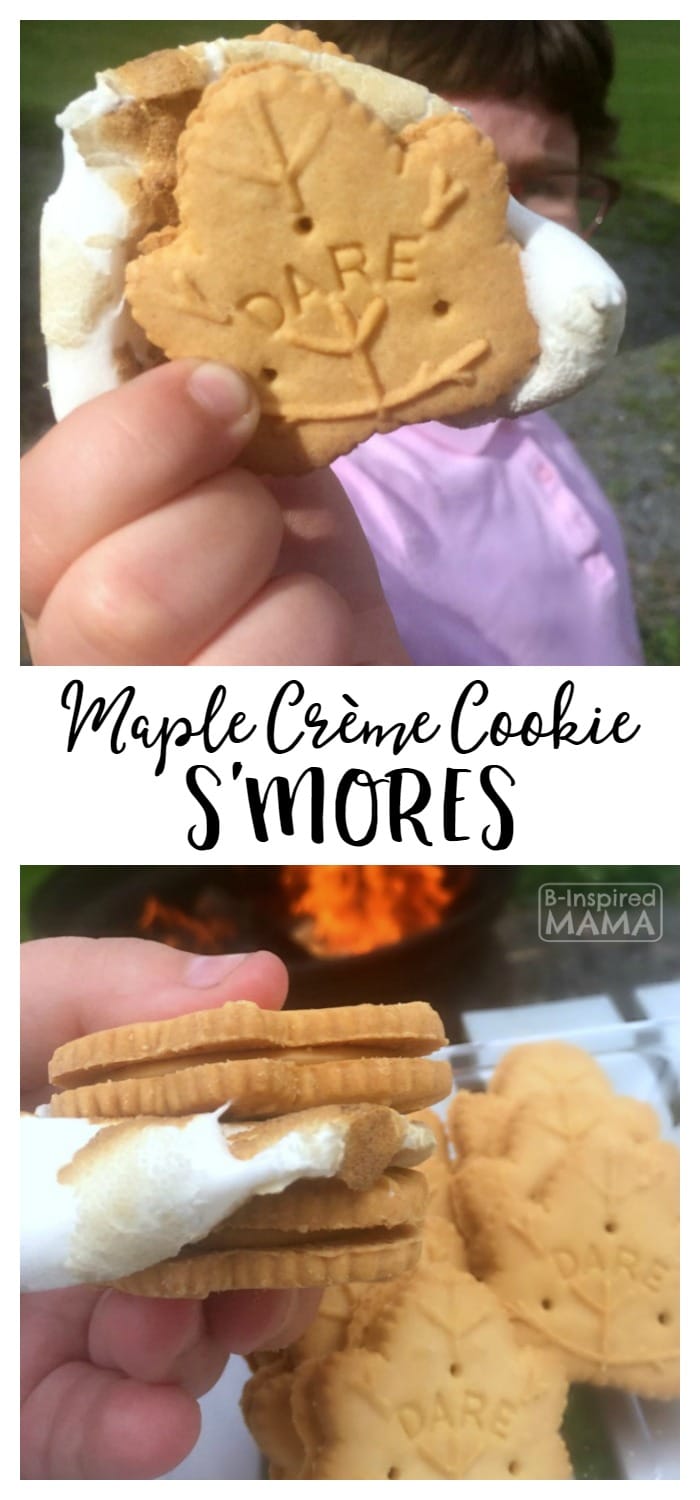 Delicious and Decadent Maple Creme Cookie S'Mores + Sweet Summer Memories Camping - Decadent but Simple Snacks and Ingredients - at B-Inspired Mama