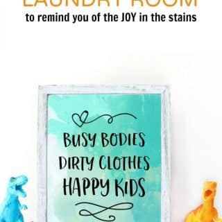 Dirty Clothes Happy Kids - A Free Laundry Room Quote Print - at B-Inspired Mama