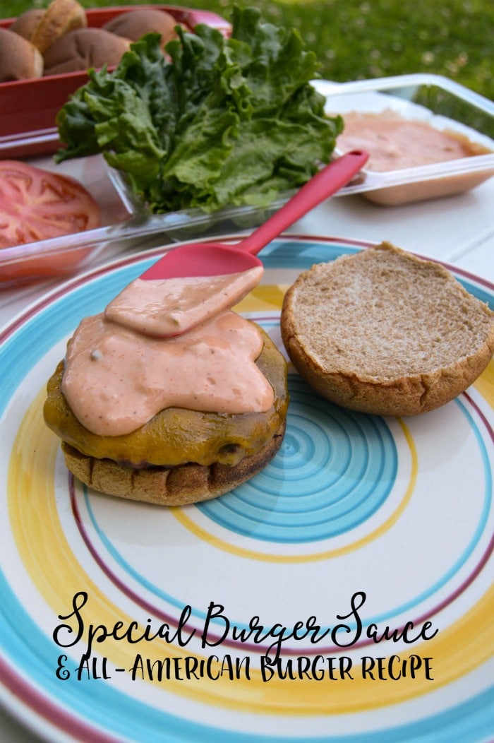 The Best Burger Recipe + A Special Sauce Recipe Too - Perfect for a Summer BBQ or 4th of July Celebration - at B-Inspired Mama