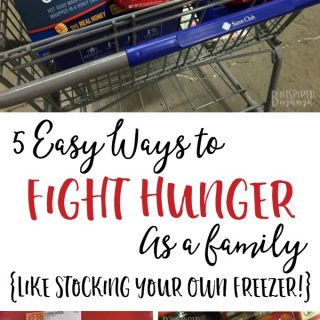5 Easy Ways to Fight Hunger as a Family - Like Stocking YOUR own Freezer - B-Inspired Mama