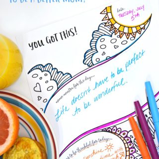 Be a Better Mom with This Simple 3 Step Morning Routine - Plus a Free Printable Day Planner - at B-Inspired Mama