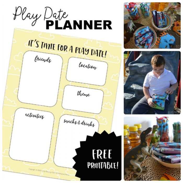 FREE Kids' Play Date Planner Printable + Fitting in some play dates during busy school weeks