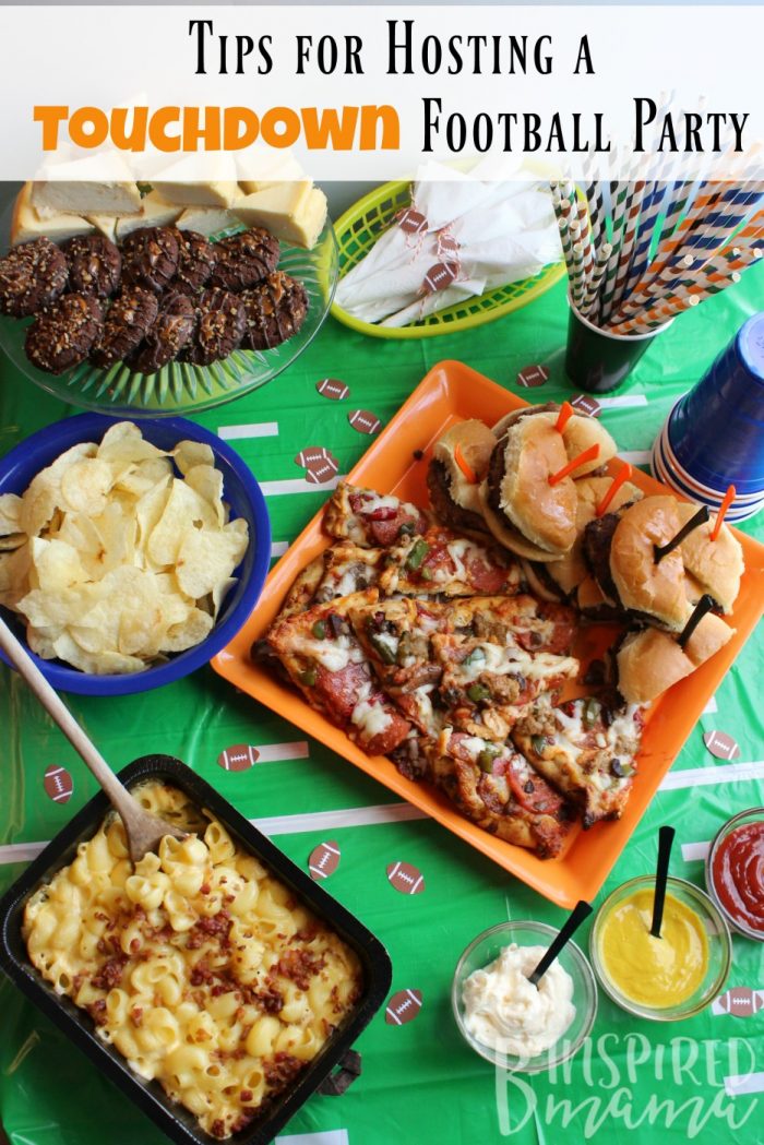 Touchdown Party Tips + Easy Football Party Food - at B-Inspired Mama